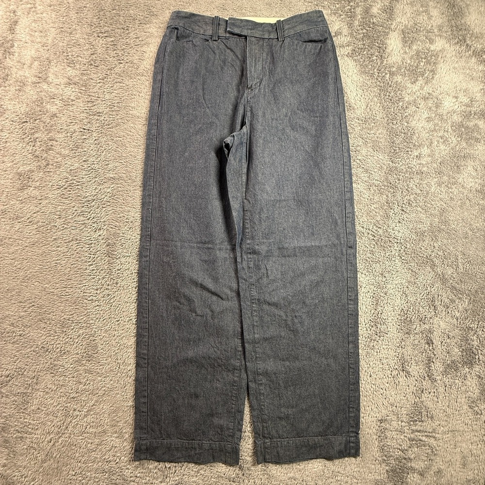 Pallas Palace Wide Leg Trousers Pants Japan Made Cotton Denim Indigo Sz 3 Small